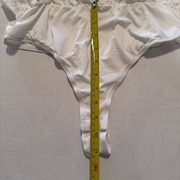 Lulus White Lace Faux Wrap Bodysuit - Beautiful - Picture 14 of 14